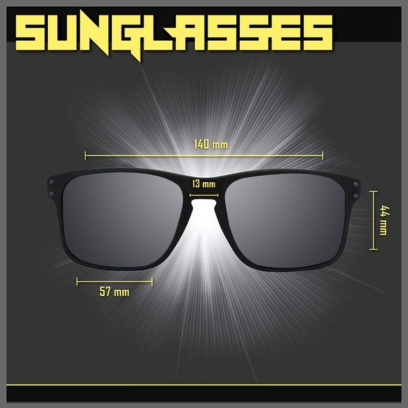 Polarized Sunglasses for Men & Women Mirrored - Smoke - Picture 2 of 7